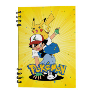 Cuaderno/Libreta Pokemón Argollado Tapa Dura de 17x24 cm
