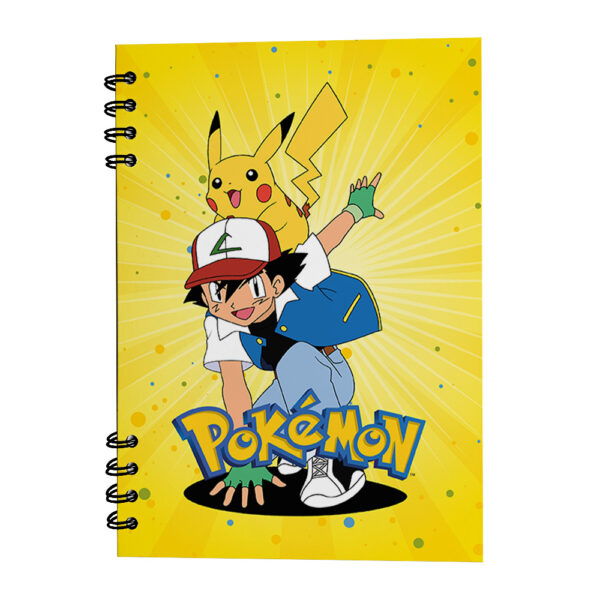 Cuaderno/Libreta Pokemón Argollado Tapa Dura de 17x24 cm