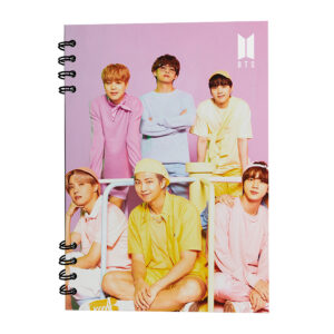 Cuaderno/Libreta BTS Argollado Tapa Dura de 17x24 cm